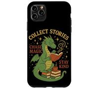 Cozy Dragon Reading Coffee Stay Kind Librarian Bookworm Case for iPhone 11 Pro Max