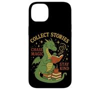 Cozy Dragon Reading Coffee Stay Kind Librarian Bookworm Case for iPhone 14 Plus