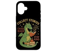 Cozy Dragon Reading Coffee Stay Kind Librarian Bookworm Case for iPhone 16