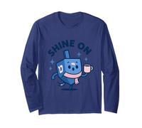 Cozy Dreidel Shine Bright Hanukkah Design Long Sleeve T-Shirt
