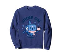 Cozy Dreidel Shine Bright Hanukkah Design Sweatshirt