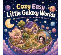 Cozy Easy: Little Galaxy Worlds: 40 Adorable Tiny Worlds to Color
