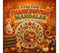 Cozy Easy Thanksgiving Mandalas: A Cozy Autumn and Thanksgiving Coloring Book: 40 Relaxing Harvest Inspired Mandalas with Pumpkins, Fall Leaves, Cozy ... Woodland Treasures, and Easy to Color Designs