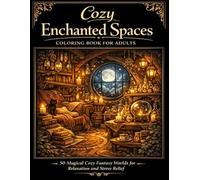 Cozy Enchanted Spaces Coloring Book for Adults: 50 Magical Scenes for Relaxation, Stress Relief, and Mindful Coloring
