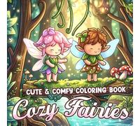 Cozy Fairies Coloring Book: Cozy Fantasy Coloring Pages with Charming Enchanted Forest Spirits for Teens and Adults Relaxation, Calm Focus