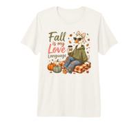 Cozy Fall Duck Autumn Season Lover Premium T-Shirt
