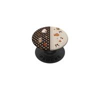 Cozy Fall Ghost Pumpkin Coffee Bows Cute Autumn Aesthetic PopSockets Adhesive PopGrip