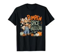 Cozy Fall Highland Cow Pumpkin Spice Hallelujah Coffee Lover T-Shirt