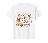Cozy Fall is My Love Language Cute Fall Duck Autumn Coffee T-Shirt