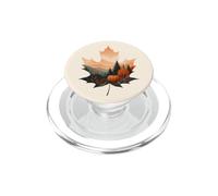 Cozy Fall Maple Leaf Fox Pumpkin Mountain Aesthetic Autumn PopSockets PopGrip for MagSafe