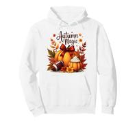 Cozy Fall Pumpkin Spice Football Autumn Vibes Pullover Hoodie