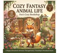 COZY FANTASY ANIMAL LIFE: Volume 2: Fox's Cozy Bookshop, +30 Cozy Coloring Pages, A Magical Storybook Adventure Through Books, Friendship & Woodland Charm