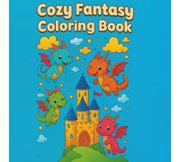 Cozy Fantasy Coloring Book: Fantasy Land, Kids Coloring Book, Mythical Creatures Coloring Book, Dragon Coloring Book, Fairy Coloring Book