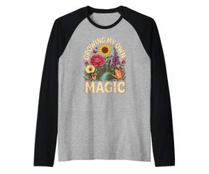 Cozy Fantasy Cottagecore Garden Magic Raglan Baseball Tee