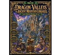 Cozy Fantasy Escapes Vol. 14 Dragon Valleys & Ancient Mountain Libraries: A Cozy Fantasy Coloring Journey Through Dragon Valleys, Mystical Mountain Monasteries, Ancient Libraries & Enchanted Worlds