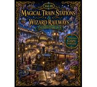 Cozy Fantasy Escapes Vol. 18 Magical Train Stations & Wizard Railways: A Whimsical Adult Coloring Book of Enchanted Train Stations, Magical Locomotives & Journeys Through Fantasy Realms