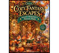 Cozy Fantasy Escapes Vol. 25 Autumn Bookshops & Harvest Magic: A Whimsical Adult Coloring Book Featuring Cozy Bookshops, Magical Libraries, Pumpkins, ... Harvest Scenes & Enchanted Reading Nooks