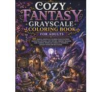 Cozy Fantasy Grayscale Coloring Book for Adults: 50 Magical Grayscale Coloring Pages Featuring Enchanted Cottages, Cozy Witches, Friendly Dragons, ... (BrightNova Grayscale Coloring Books)