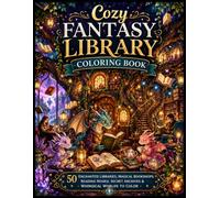 Cozy Fantasy Library Coloring Book: 50 Enchanted Libraries, Magical Bookshops, Reading Nooks, Secret Archives & Whimsical Worlds to Color (Cozy Fantasy Escapes)
