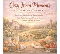 Cozy Farm Moments Coloring Book for Adults: Barn Life, Garden Paths, Farm Animals, Fresh Baked Goods and Peaceful Country Scenes to Color and Relax