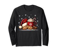 Cozy Festive Hot Cocoa Chocolate Chip Cookies Christmas Long Sleeve T-Shirt