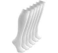 Cozy Flair 6 Pairs Knee High Cotton Rich School Socks - Durable & Comfortable Knee High Socks for Girls - Ideal Knee High Socks for Women for All Seasons