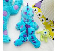 Cozy Fleece Pet Hoodie - Cute Dinosaur Costume for Small Dogs & Cats, Hand-Washable