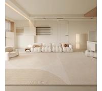 Cozy Fluffy Soft Area Rug 180x280cm - Thick Plush Carpet for Living Room & Bedroom Cream Color Ideal Lounge Floor Decor for Home Comfort & Study Spaces