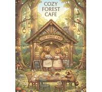 Cozy Forest Cafe: A Cozy Woodland Coloring Book with Cute Animals, Relaxing Cafe Scenes, and Whimsical Nature for Adults and Teens