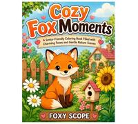 Cozy Fox Moments: A Senior-Friendly Coloring Book Filled with Charming Foxes and Gentle Nature Scenes