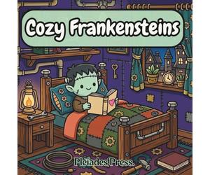 Cozy Frankensteins: A Cute and Relaxing Coloring Book for Adults and Teens Featuring Cozy Fantasy Scenes and Adorable Frankensteins (Cozy Creatures)
