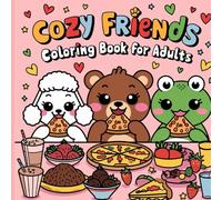 Cozy Friend Book for Kids: Bold and Easy Coloring Book for Kids, Large Print