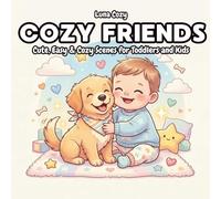 Cozy Friends Coloring Book for Kids: Cute Baby and Puppy Scenes with Simple Designs for Relaxation and Fun (Cozy Friends Coloring Series)
