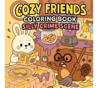 Cozy Friends Coloring Book: Silly Crime Scene with 40 Hand-Drawn Pages of Cute Animal Detectives and Mystery Fun (Fuzzy Clues Cozy Crimes)