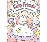 Cozy Friends Cute & Comfy: Bold and Easy Coloring Book