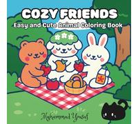 Cozy Friends: Easy & Cute Animal Coloring Book