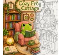 Cozy Frog Cottage: A Cute & Cozy Frog Coloring Book