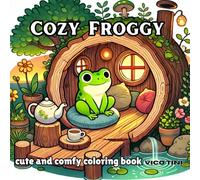Cozy Froggy: A Delightful and Relaxing Coloring Book for Adults & Teens Featuring Adorable Frog-Themed Designs to Inspire Creativity and Joy
