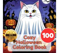 Cozy & Fun Halloween Coloring Book for Kids, Teens, and Adults: 100+ Cute, Easy, Bold, and Relaxing Halloween Designs to Color - Ghosts, Pumpkins, ... Pages Featuring Adorable Spooky Creatures