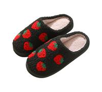 Cozy Furry House Slippers for Women/Men Cute Warm Indoor Non-Slip Winter Cozy Shoes Trendy Colorful Cartoon Illustrated Anti-Slip Indoor Home Winter Slippers