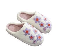 Cozy Furry House Slippers for Women/Men Cute Warm Indoor Non-Slip Winter Cozy Shoes Trendy Colorful Cartoon Illustrated Anti-Slip Indoor Home Winter Slippers