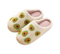 Cozy Furry House Slippers for Women/Men Cute Warm Indoor Non-Slip Winter Cozy Shoes Trendy Colorful Cartoon Illustrated Anti-Slip Indoor Home Winter Slippers