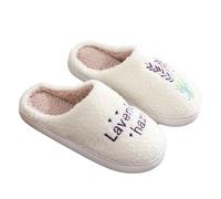 Cozy Furry House Slippers for Women/Men Cute Warm Indoor Non-Slip Winter Cozy Shoes Trendy Colorful Cartoon Illustrated Anti-Slip Indoor Home Winter Slippers