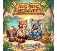 Cozy Fuzzy Hygge Hawaii: Easy Bold Line Coloring Book | Tropical Island Serenity, Luau Nights, Palm Tree Breezes, Beach Bungalows & Plush Animal ... Fuzzy Hygge World Travel for Stress Relief)