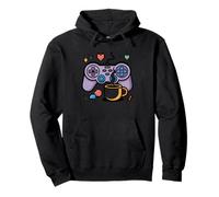 Cozy Gamer Winter Hygge Hot Cocoa Controller Art Gaming Pullover Hoodie