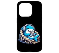 Cozy Gaming Shark With Headphones Joy Case for iPhone 15 Pro