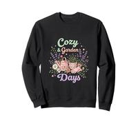 Cozy Garden Days Floral Cottagecore Aesthetic Design Sweatshirt