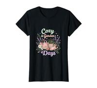 Cozy Garden Days Floral Cottagecore Aesthetic Design T-Shirt