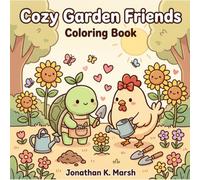 Cozy Garden Friends Coloring Book: Cute Kawaii Coloring Book for Adults and Teens with Easy Designs for Relaxation (Cozy Days with Pip and Poppy)