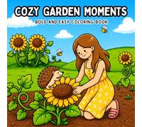 Cozy Garden Moments: Bold and Easy Coloring Book